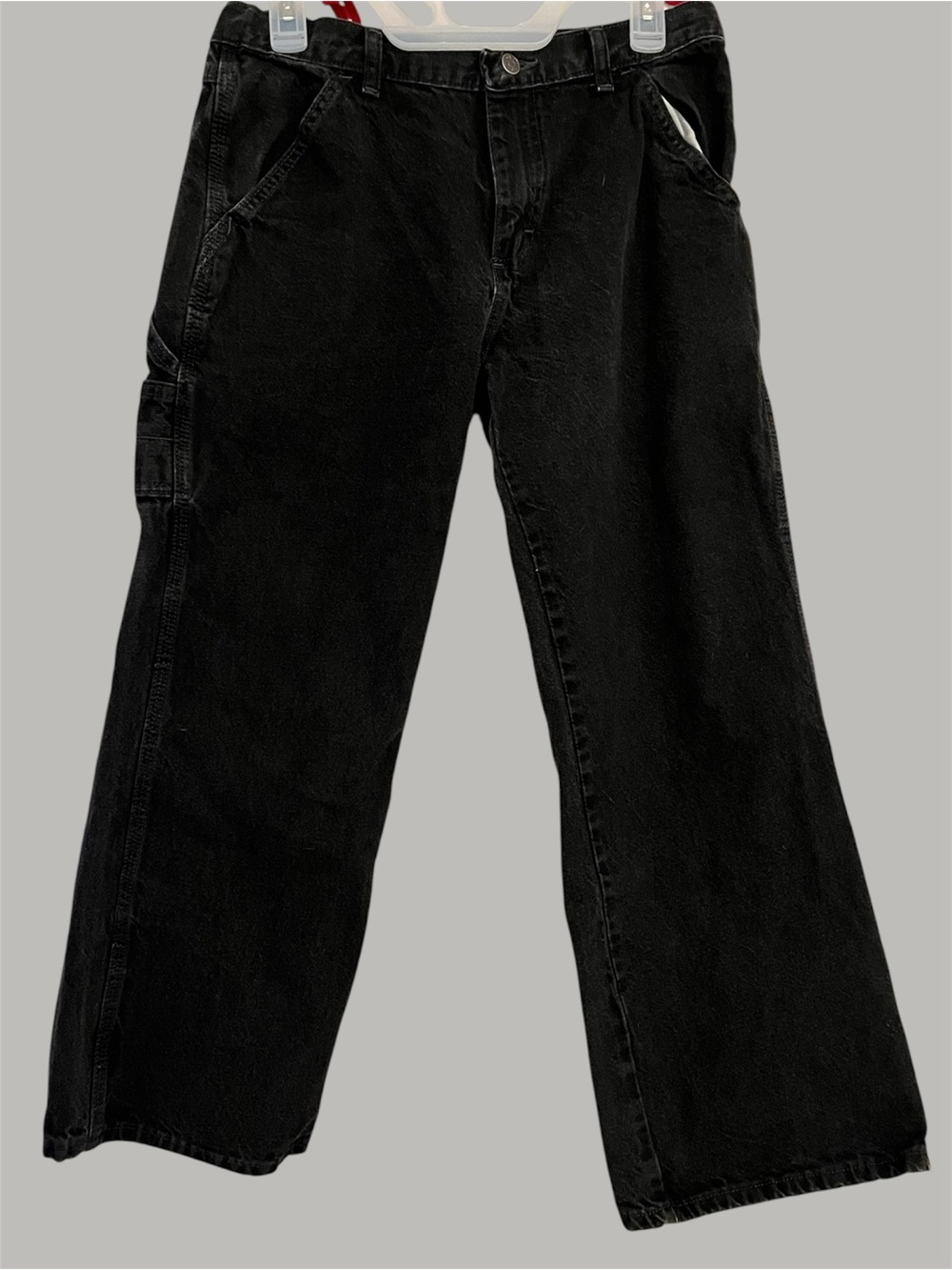 Boys Black Wrangler Carpenter Pants